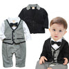 Gentleman Bow Ties Rompers Jackets