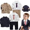 Gentleman Bow Ties Rompers Jackets