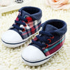 Plaid Lace Up Soft Sole Shoes