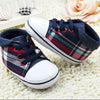 Plaid Lace Up Soft Sole Shoes