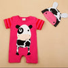 Animal Short Sleeve Romper with Hat