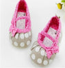 Polka Dot Flower Shoes First Walkers